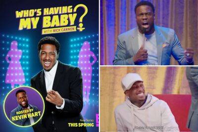 Nick Cannon promotes fake ‘Who’s Having My Baby?’ game show with Kevin Hart - nypost.com - county Cannon