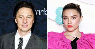 Exes Zach Braff and Florence Pugh Kick Off Promotion for New Film ‘A Good Person’: Photos - www.usmagazine.com - London - county Garden - Indiana - county Story
