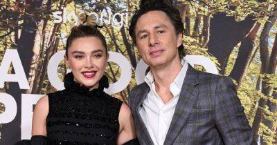 Florence Pugh, 27, and Zach Braff, 47, are friendly exes as they reunite at premiere - www.ok.co.uk - Britain - county Florence