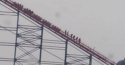 UK's biggest rollercoaster breaks down as petrified riders forced to walk down steep slope - www.dailyrecord.co.uk - Britain - Scotland - Japan - Beyond