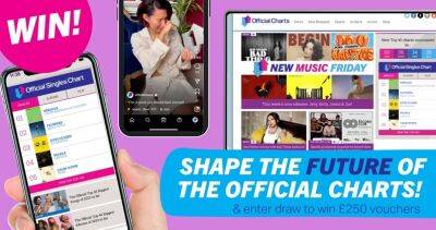 Official Charts needs you! Win £250 of Amazon or ASOS vouchers for telling us what you think - www.officialcharts.com - Britain