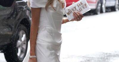 Sophie Habboo's £5k wedding look – Vivienne Westwood mini dress to Jimmy Choo heels - www.ok.co.uk - London - Chelsea
