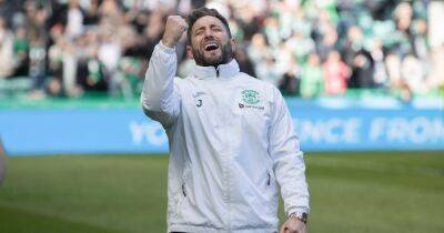 Lee Johnson gets Hibs bucket list moment as win over Hearts leaves him with 'lump in the throat' - www.dailyrecord.co.uk - county Johnson