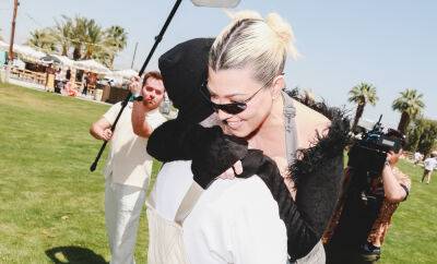 Kourtney Kardashian & Travis Barker Show Support for Each Other During Coachella Weekend One! - www.justjared.com