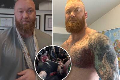 ‘Game of Thrones’ star Hafthor Bjornsson tears pec muscle off the bone in bench press accident - nypost.com