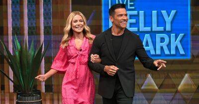 Kelly Ripa Laughs Off Minor Wardrobe Malfunction While Dancing With Husband Mark Consuelos on ‘Live’ - www.usmagazine.com