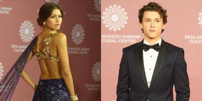 Zendaya & Tom Holland Dazzle While Attending Cultural Center Opening in Mumbai - www.justjared.com - Centre - India