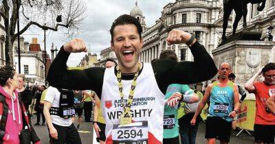 Mark Wright bumps into Dermot O'Leary at race and is praised for 'washboard' abs - www.ok.co.uk - Britain - county Marathon