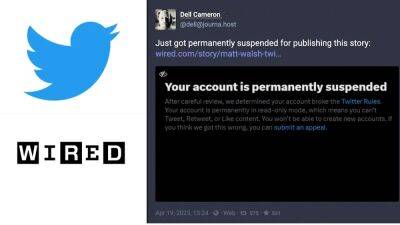 Twitter Permanently Suspends Wired Senior Writer After He Interviews Matt Walsh Hacker - thewrap.com
