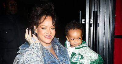 Pregnant Rihanna branded 'flawless' as she shows off bare bump and carries baby son - www.ok.co.uk