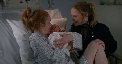 Emmerdale's Chloe gives birth and shares sweet baby name but fans 'rumble' twist - www.ok.co.uk