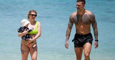 Olivia and Alex Bowen show off toned bodies during sun-soaked Barbados trip with son Abel - www.ok.co.uk - Barbados