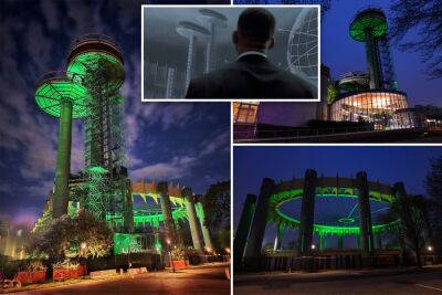 Iconic ‘Men in Black’ spaceship towers light up once again in Queens - nypost.com - New York - county Queens