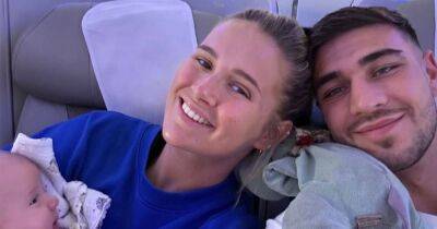 Molly-Mae and Tommy Fury jet off in first class on first holiday with baby Bambi - www.ok.co.uk - Dubai - Hague - Beyond