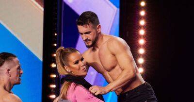 Amanda Holden has time of her life in risqué performance with hunky men on BGT - www.ok.co.uk - Britain - USA