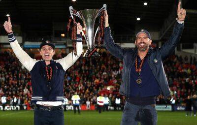 Ryan Reynolds and Rob McElhenney celebrate Wrexham AFC’s promotion - www.nme.com - Britain - city This