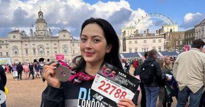 Love Island's Sharon Gaffka has panic attack and passes out at London Marathon - www.ok.co.uk - county Marathon - city Sharon - county Love