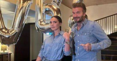 Victoria and David Beckham wear matching double denim: 'I thought those days were over' - www.ok.co.uk - county Fallon - county Christian