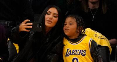 Kim Kardashian Sits Courtside at Lakers Game with Son Saint! - www.justjared.com - Los Angeles - Los Angeles - New York - city Memphis
