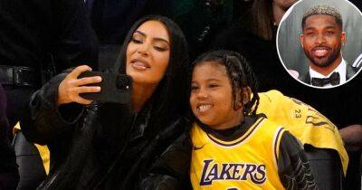 Kim Kardashian’s Son Saint West Wears Tristan Thompson Jersey Courtside at Lakers Game - www.usmagazine.com - Los Angeles - USA - Jordan - Jersey