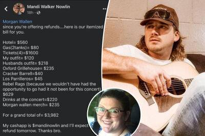 Angry Morgan Wallen fan sends singer $4K bill for canceled show - nypost.com - state Mississippi - county Morgan