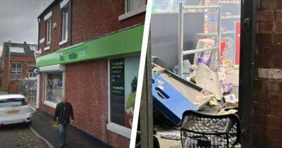 Explosion as crime gang order staff from Co-op and blow up cash machine - www.dailyrecord.co.uk - Manchester - Beyond