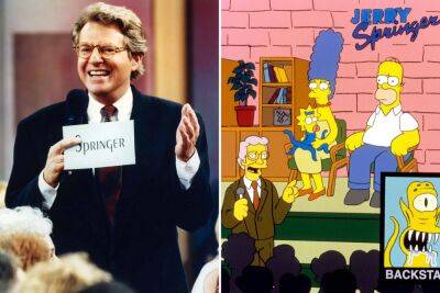 Jerry Springer had a fitting, epic cameo in ‘The Simpsons’ episode - nypost.com