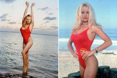 Pamela Anderson stuns in ‘Baywatch’-inspired swimsuit for new collection - nypost.com