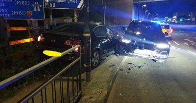 Two arrested after police lead on 100mph chase by 'suspicious' Volkswagen - www.manchestereveningnews.co.uk - Manchester