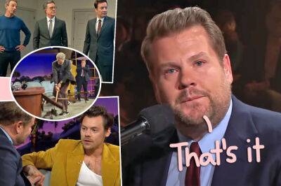 James Corden Bids Farewell To The Late Late Show With Emotional Finale Featuring Harry Styles, Tom Cruise, & MORE Surprise Guests! - perezhilton.com