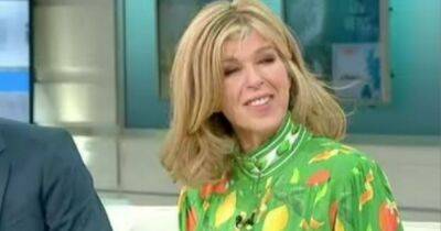 Kate Garraway leaves GMB viewers distracted with 'fruit pastilles' dress - www.ok.co.uk - Britain