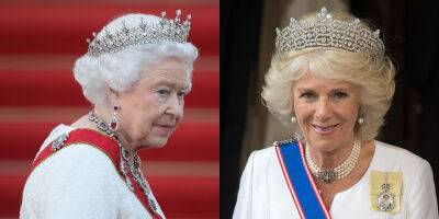 Queen Camilla's Coronation Wardrobe Features an Item First Worn by Queen Elizabeth at Her Coronation - www.justjared.com - county King And Queen - county King George