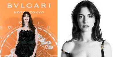 Anne Hathaway Stars in New Versace Campaign, Travels to Tokyo for Bulgari Event - www.justjared.com - Japan