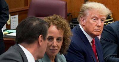 Donald Trump pictured in court as he pleads not guilty to 34 charges - www.dailyrecord.co.uk - USA - Florida - Manhattan - county Palm Beach - city Midtown