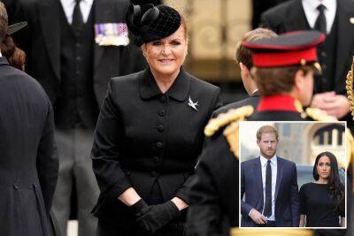 Sarah Ferguson shades Harry and Meghan’s royal status: ‘Either in or out’ - nypost.com