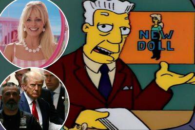 ‘The Simpsons’ predicted Trump arrest, ‘Barbie’ movie 29 years ago - nypost.com