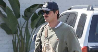 Jacob Elordi Wears Overalls While Meeting Up with a Friend for Coffee - www.justjared.com