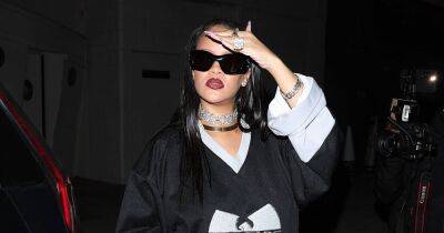 Pregnant Rihanna Upgrades Wu-Tang Clan Jersey With a Sexy Sheer Skirt for Night Out With ASAP Rocky: Photos - www.usmagazine.com - New York - Los Angeles - Los Angeles - Barbados - Jersey - Arizona - city Glendale, state Arizona