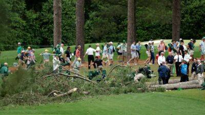 The Masters Grinds to a Halt After Massive Pine Trees Topple Over and Nearly Crush Spectators - www.etonline.com