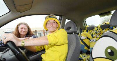 Minion Man Peter and wife Cheryl are local celebrities around hometown - www.dailyrecord.co.uk
