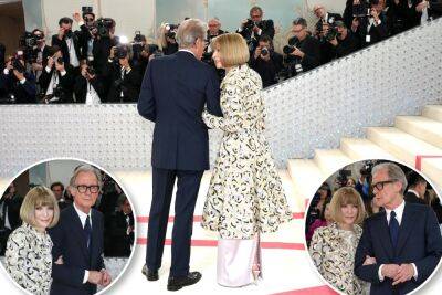 Anna Wintour, Bill Nighy confirm romance on Met Gala red carpet - nypost.com - Britain - New York - New York - Germany - county Bryan - county Shelby