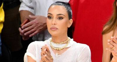 Kim Kardashian Wears 'I Love Nerds' Shirt to Game 4 of Lakers vs. Warriors Playoffs - www.justjared.com - Los Angeles - Los Angeles