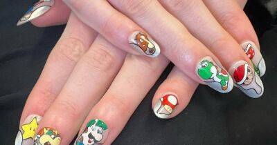 Queen's Gambit star Anya Taylor-Joy shows off quirky £8 Super Mario manicure - www.ok.co.uk - Los Angeles - Washington - county Peach
