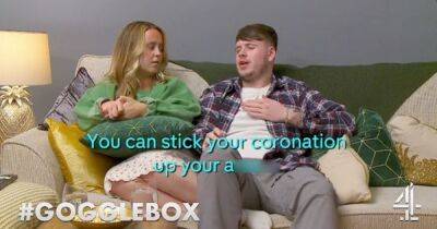 Scots Gogglebox star Joe sings 'stick the Coronation up your a***' on show sparking fierce debate - www.dailyrecord.co.uk - Australia - Scotland - county King And Queen