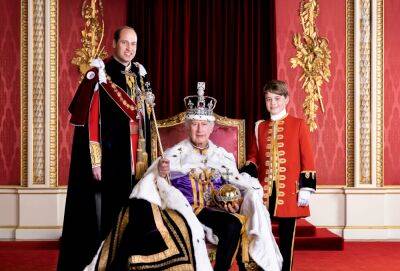 King Charles III Poses With Prince William And Prince George In New Portrait - etcanada.com - county Buckingham - county Windsor - county Charles - county King George - county Imperial