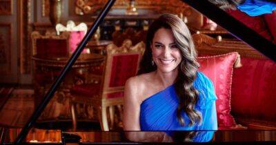 Kate Middleton plays piano accompanying Ukraine at start of Eurovision Song Contest - www.ok.co.uk - Britain - Spain - France - Italy - Ukraine - Germany