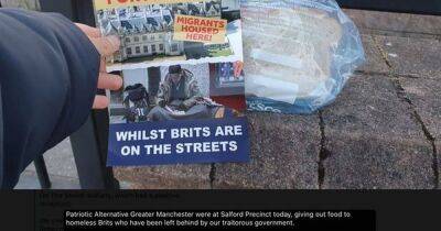 Far-right extremists hide 'cruel' leaflets in food parcels delivered to homeless people in Manchester - www.manchestereveningnews.co.uk - Britain - Manchester - city Newcastle - county Major