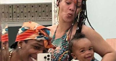 ASAP Rocky and Rihanna confirm baby's name in adorable family snaps - www.msn.com