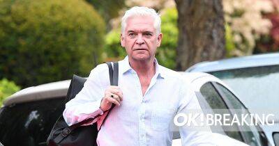 Phillip Schofield cuts a glum figure as he heads to front This Morning with Holly - www.ok.co.uk - Britain