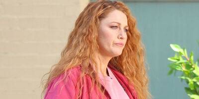 Blake Lively Rocks Red Curly Hair On 'It Ends With Us' Set in NYC - www.justjared.com - New York